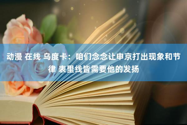 动漫 在线 乌度卡：咱们念念让申京打出现象和节律 表里线皆需要他的发扬
